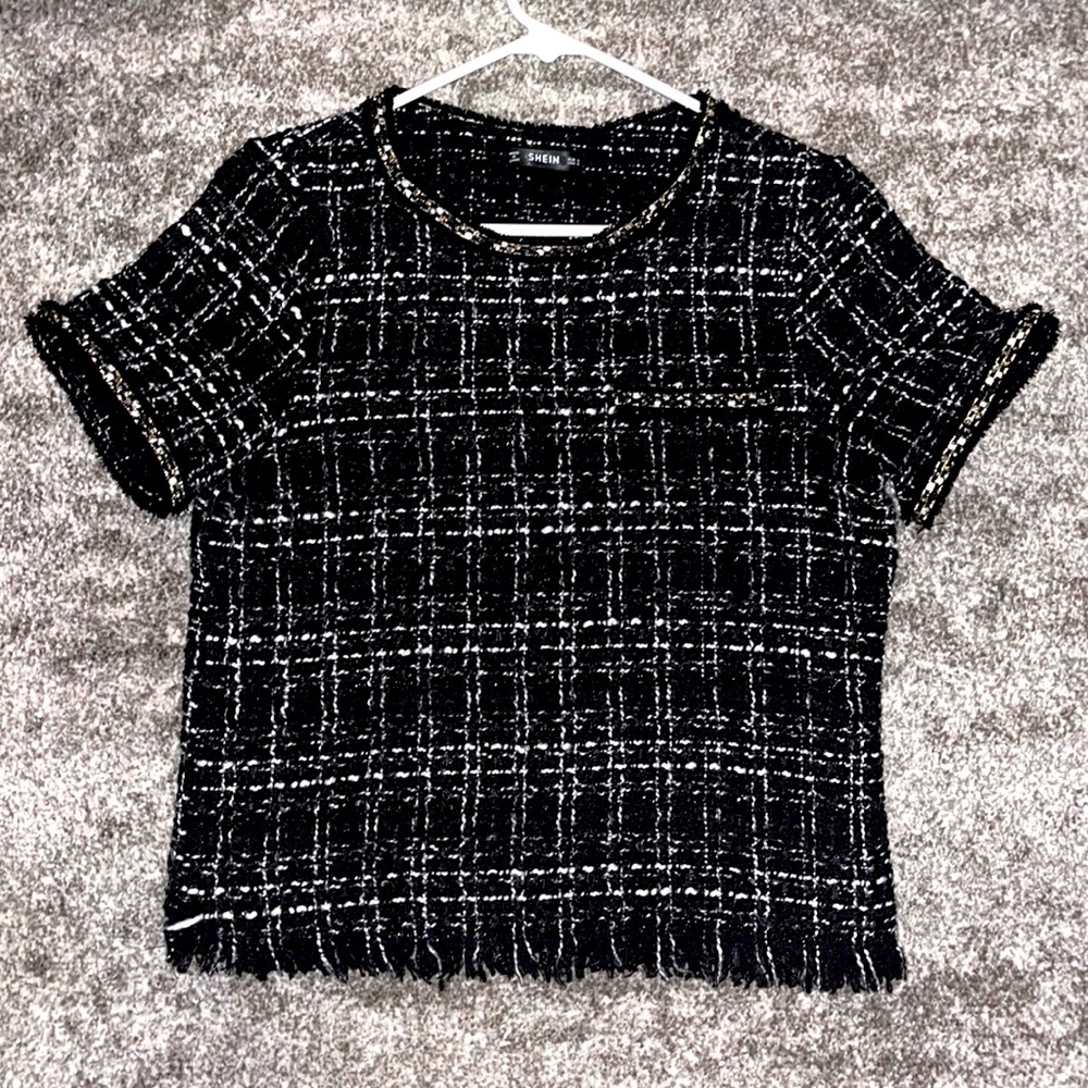 Tweed Blouse, Size Small